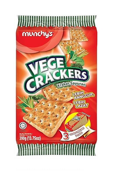 MUNCHYS VEGETABLE CRACKERS 200gm
