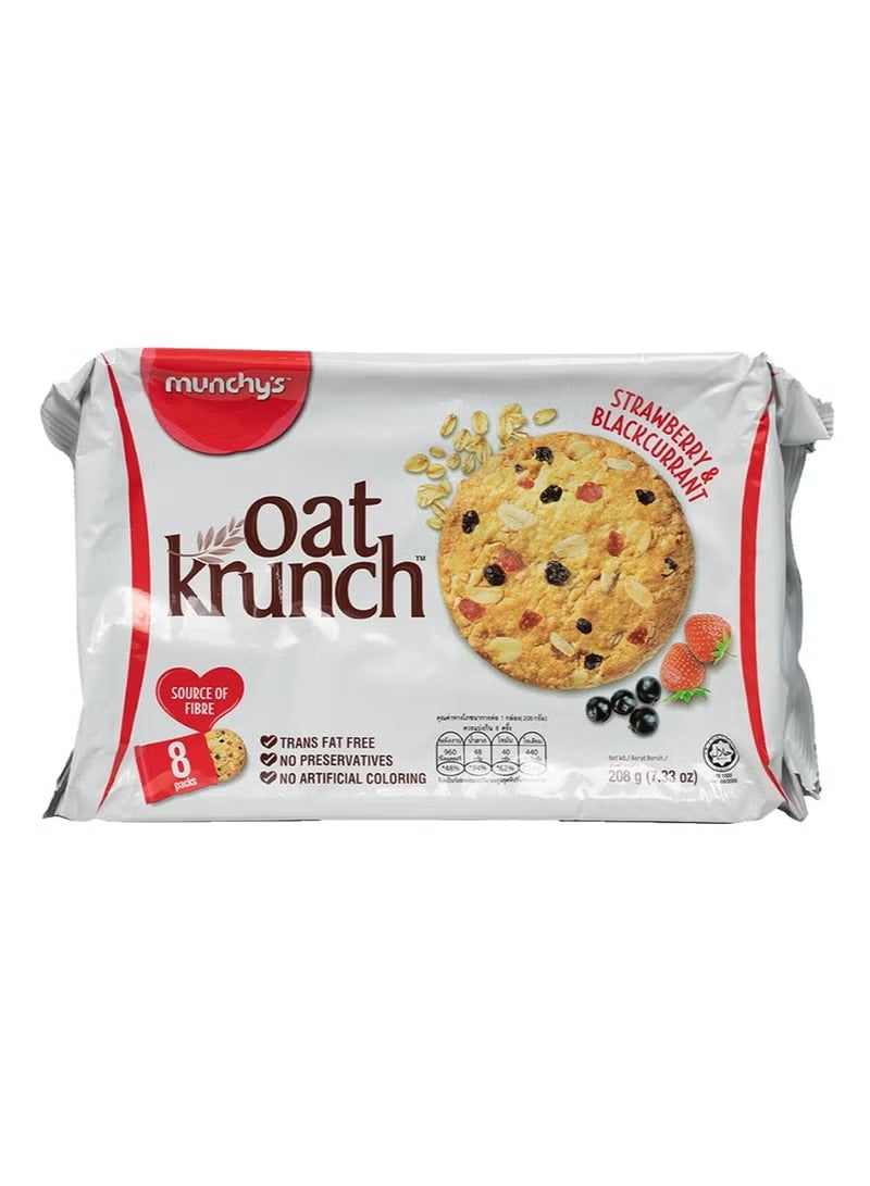 MUNCHY OAT CRUNCH STRAWBERRY 208gm