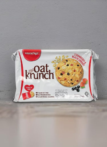 MUNCHY OAT CRUNCH STRAWBERRY 208gm