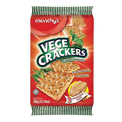 MUNCHY VEGE CRACKERS 390gm