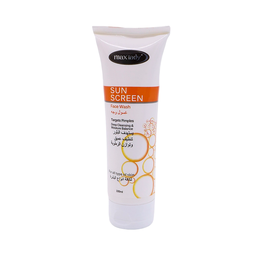 Max Lady Sun Screen Face Wash, 100ml