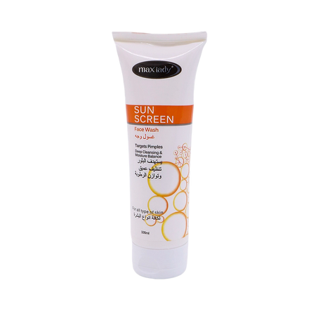 Max Lady Sun Screen Face Wash, 100ml