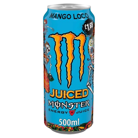 Monster Mucho Loco Mango Flavour Energy Drink, 500ml