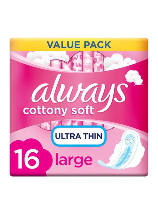 Son Comfort Cotton Soft Pad Long 350mm, 10 Pieces