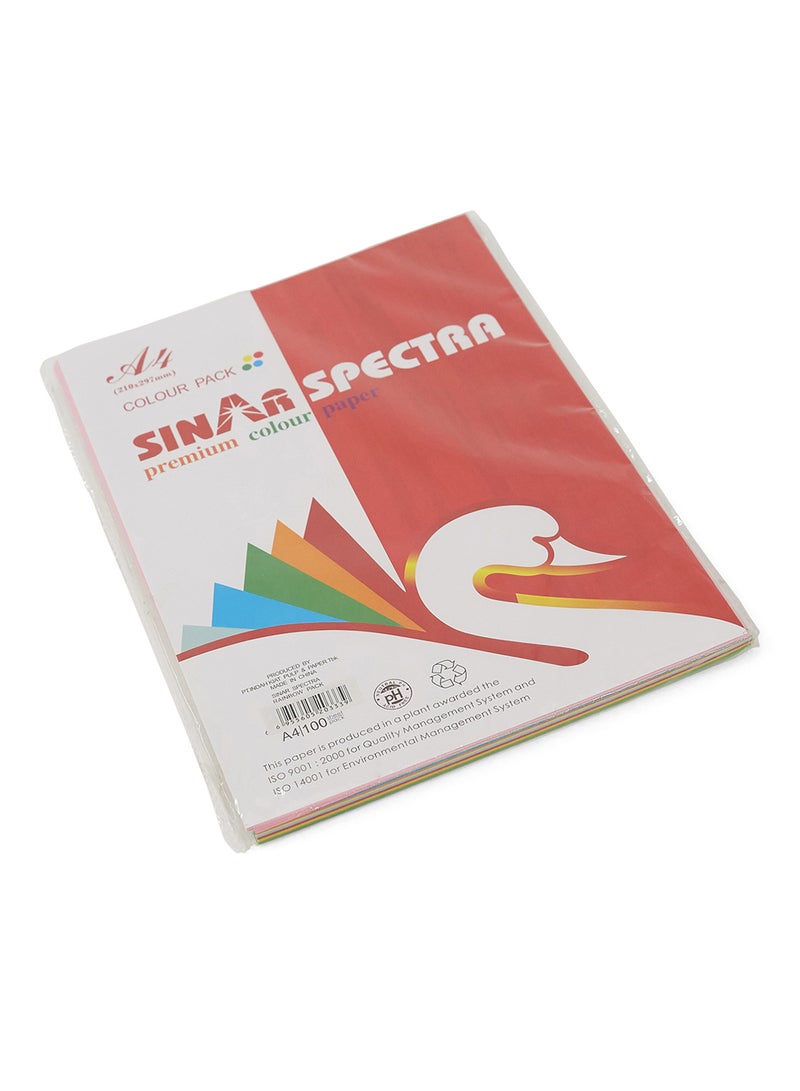 Sinar Spectra Photocopy Paper A4 Rainbow 10 Color