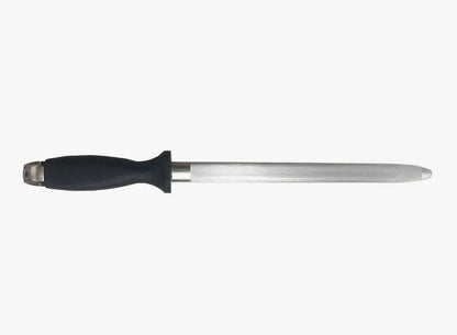 Stainless Steel Pattur Knife Sharpener Black/Silver - 12inch Premium Carbon Steel Knife Sharpener Stick