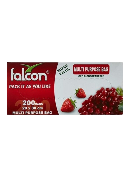 Falcon Bio-Degradable HDPE Pull & Cut Freezer Bag, 20x30cm, 200 Pieces