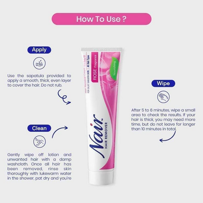 NAIR HAIR REMVR ROSE 110G