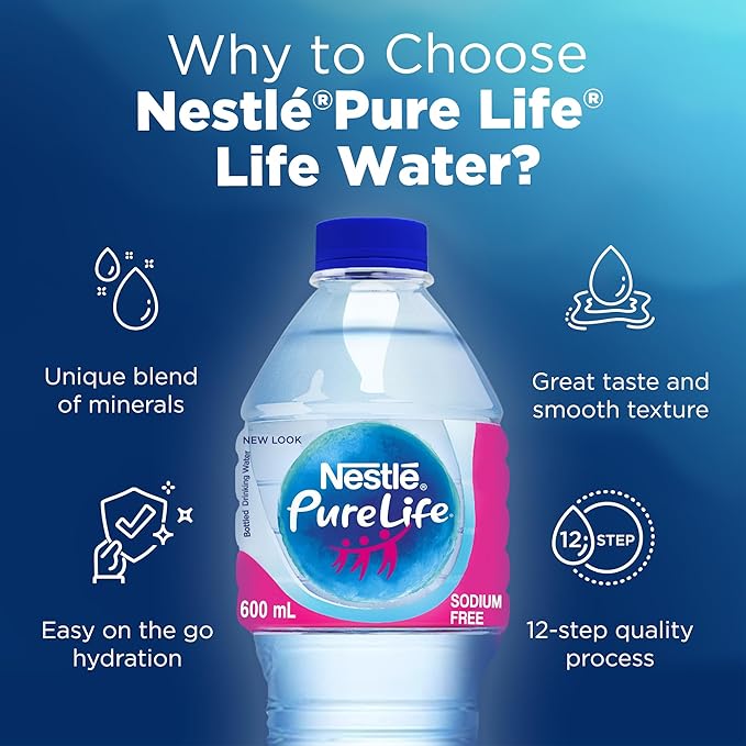 NESTLE BOTTLED DRINKING WATER 12x600ml