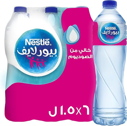 NESTLE BOTTLED DRINKING WATER 6x1.5Ltr