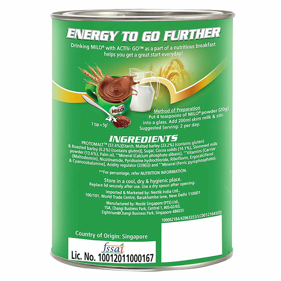 NESTLE MILO CHOCO POWDER 400gm