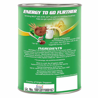 NESTLE MILO CHOCO POWDER 400gm