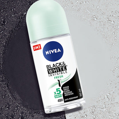 NIVEA FRESH BLACK&WHITE ROLLON 50ml