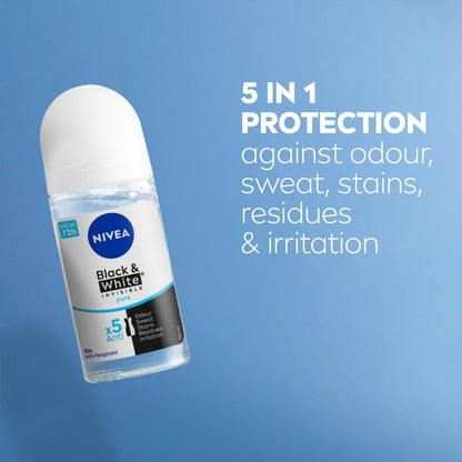 NIVEA FRESH BLACK&WHITE ROLLON 50ml