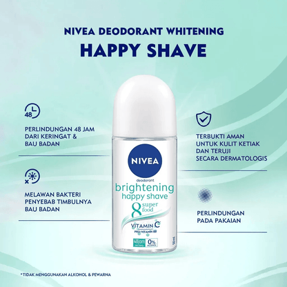 NIVEA HAPPY SHAVE ROLL ON 50ml