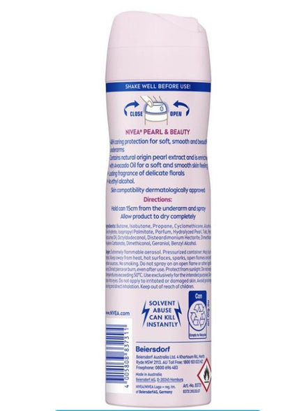 NIVEA PEARL & BTY DEO SPRAY 150m