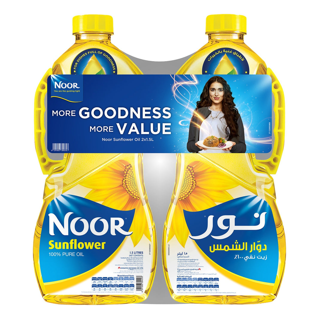 NOOR SUNFLOWER OIL 2x1.5Ltr