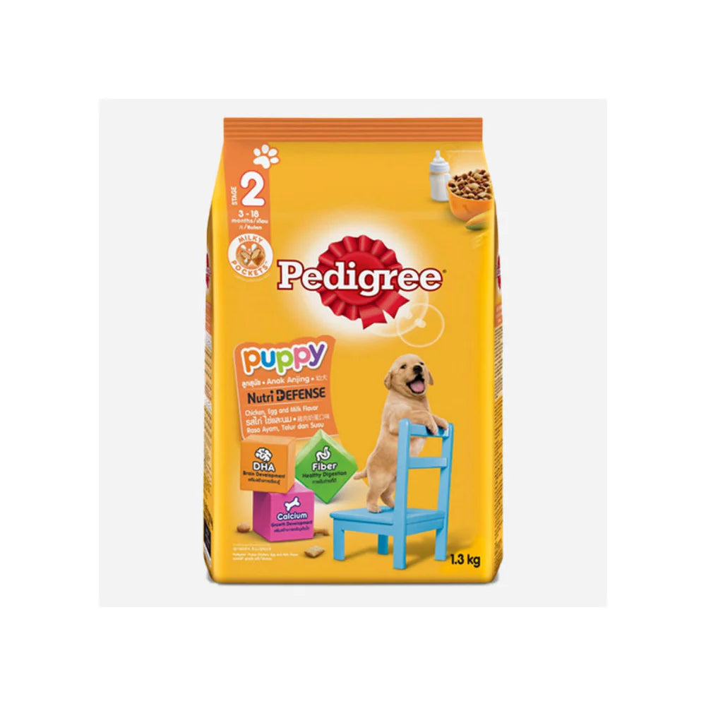 Pedigree Chicken, Egg and Milk Flavor Dry Dog Food, 1.3kg
