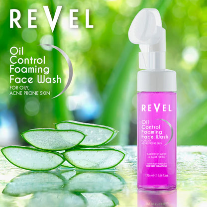 Revel Oil Control Foaming Face Wash, 175ml