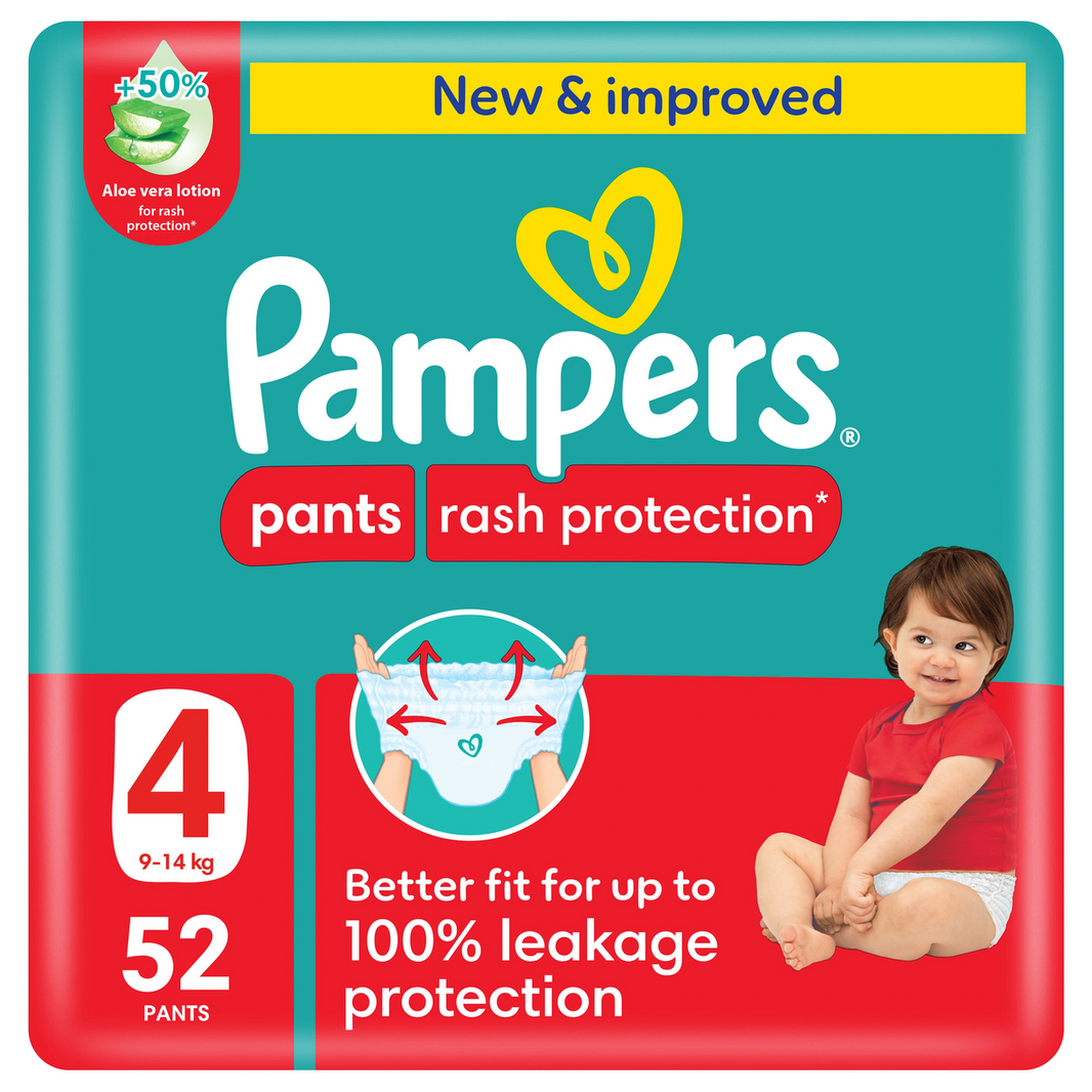 PAMPERS PANTS 9-14KG 52PNT