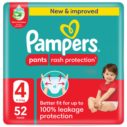 PAMPERS PANTS 9-14KG 52PNT