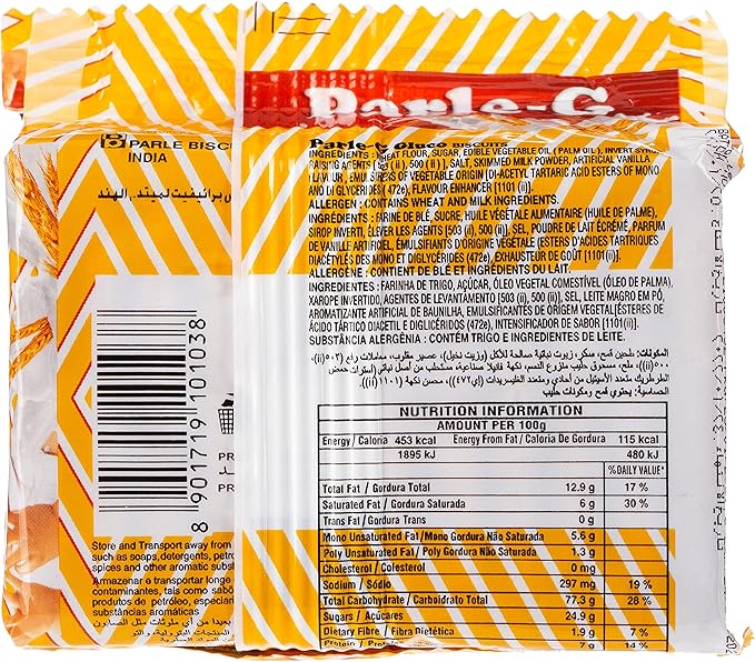 PARLE-G BISCUITS 27x47gm