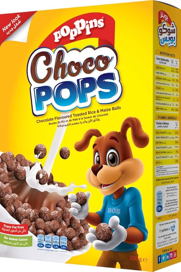 POPPINS CHOCO POPS 350gm