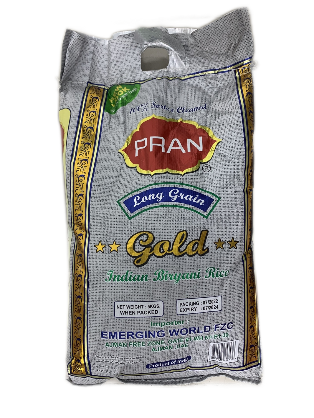 PRAN GOLD INDIAN BIRYANI RICE 5Kg