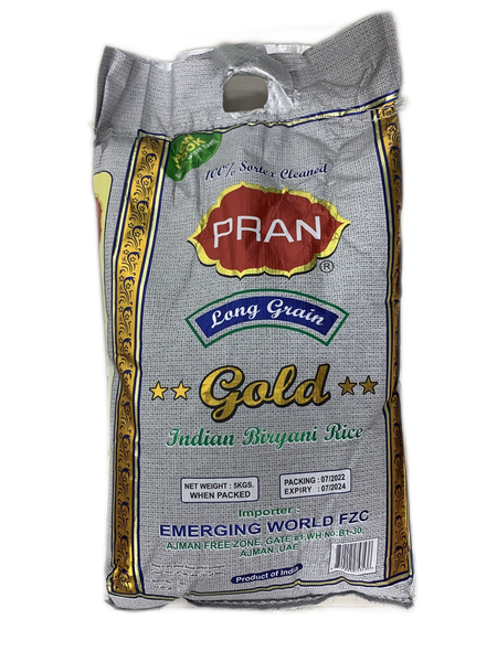 PRAN GOLD INDIAN BIRYANI RICE 5Kg