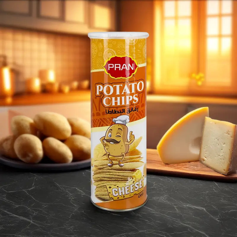 PRAN POTATO CHIPS CHEESE 160G