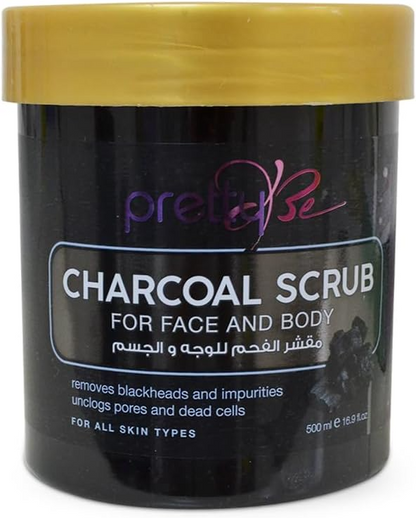 PRETTYBE CHARCOAL SCRUB 500ML