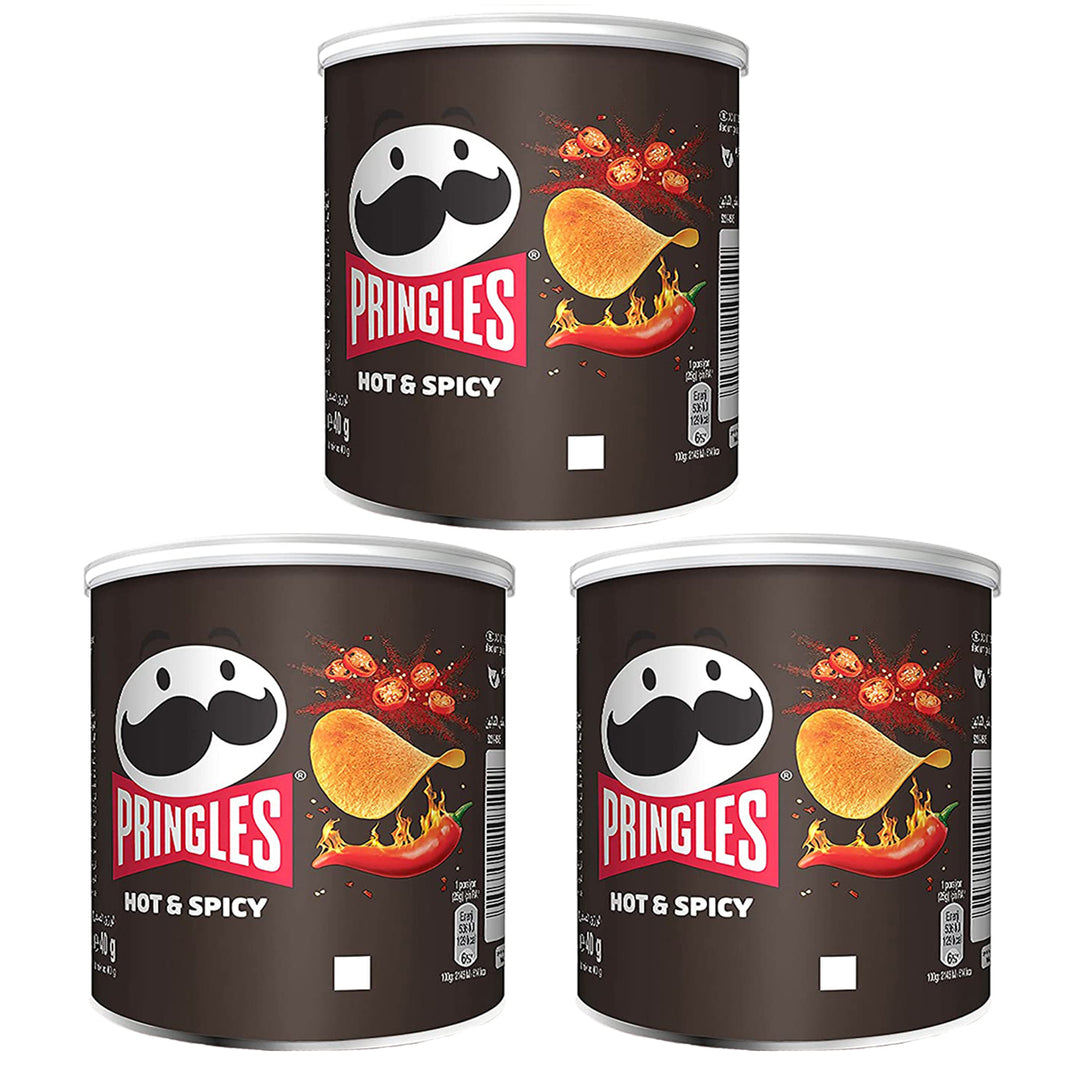 PRINGLES HOT & SPICY CHIPS 40gm