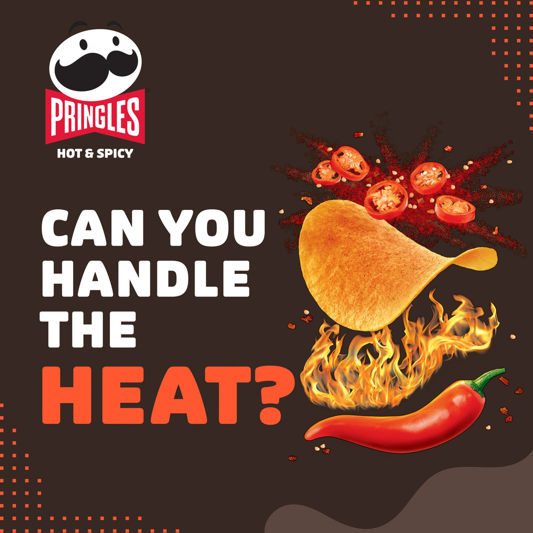 PRINGLES HOT & SPICY CHIPS 40gm
