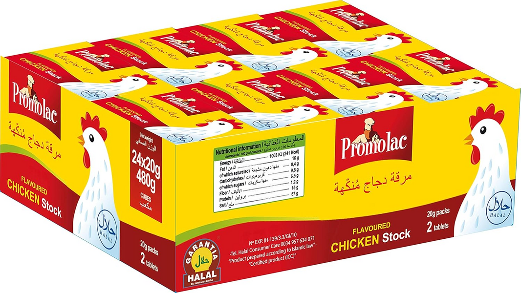 PROMOLAC CHICKEN CUBES STOCK 24x20gm