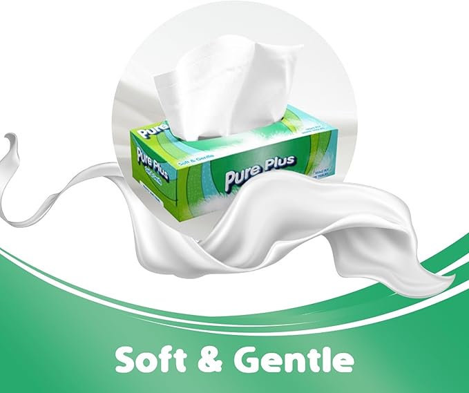 PURE PLUS FACIAL TISSUE 200MX190M 500 SHEET