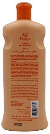 RDL PAPAYA HAND&BODY LOTION 600ml