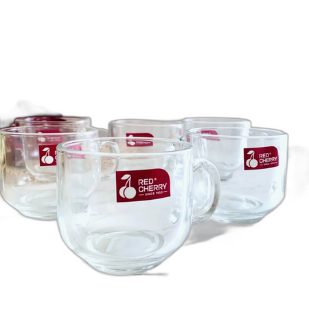REDCHERRY GLASS TEA CUP 3pcs DM024
