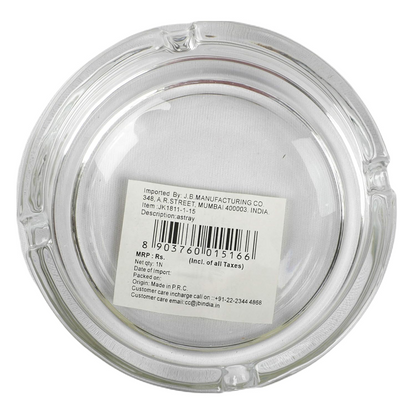 RED CHERRY GLASS ASHTRAY