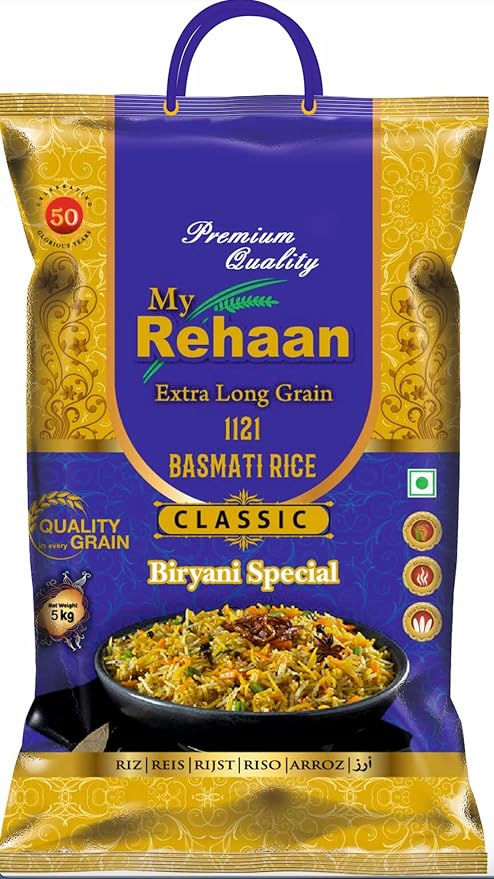 REHAAN EXTRA LONG BASMATI RICE 5Kg