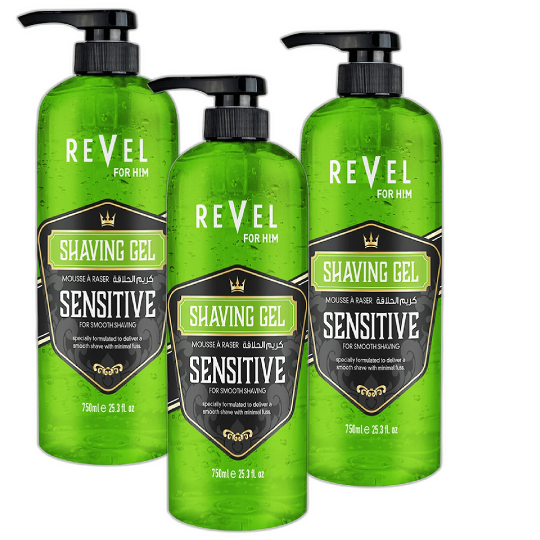 REVEL SENSITIVE SHAVING GEL 750ml