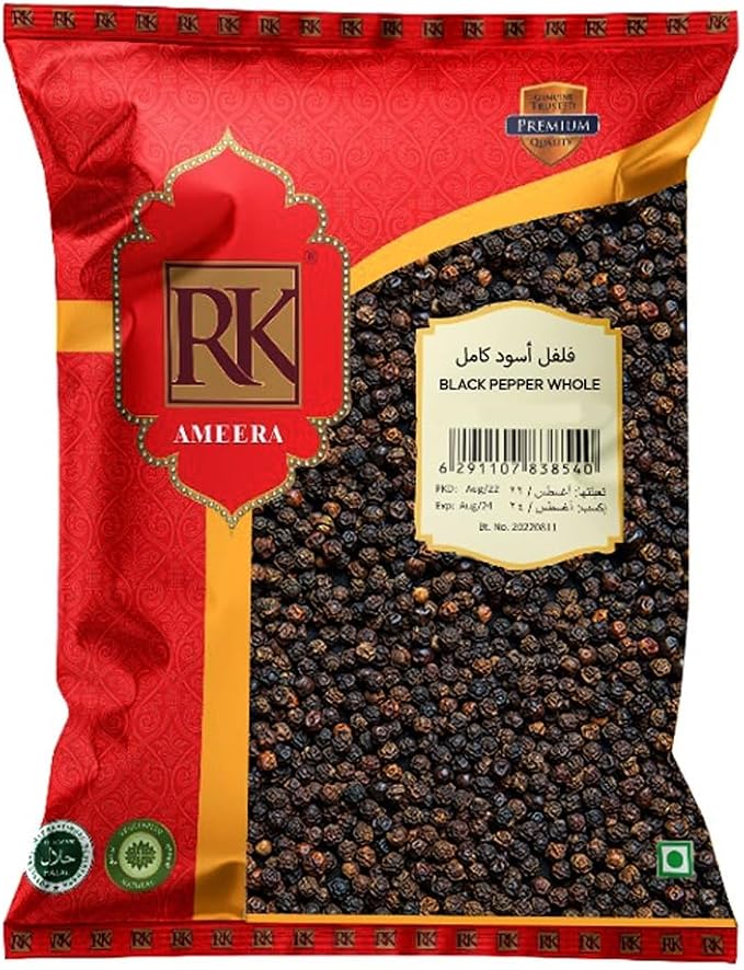 RK BLACK PEPPER WHOLE 150gm
