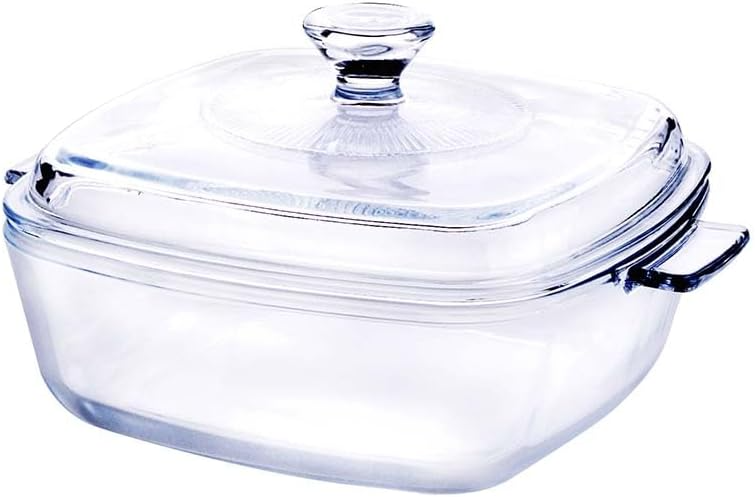 ROYAL GLASS BAKING DISH W/LD 12200