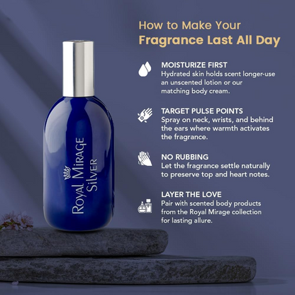 ROYAL MIRAGE SILVER COLOGNE SPRAY 120ML