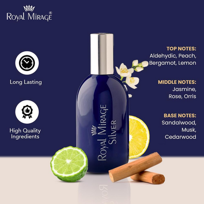 ROYAL MIRAGE SILVER COLOGNE SPRAY 120ML
