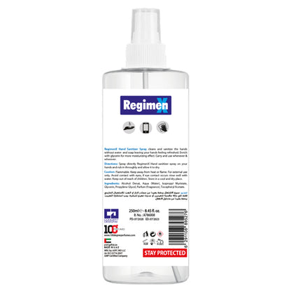RegimenX Hand Sanitizer Spray, 250ml