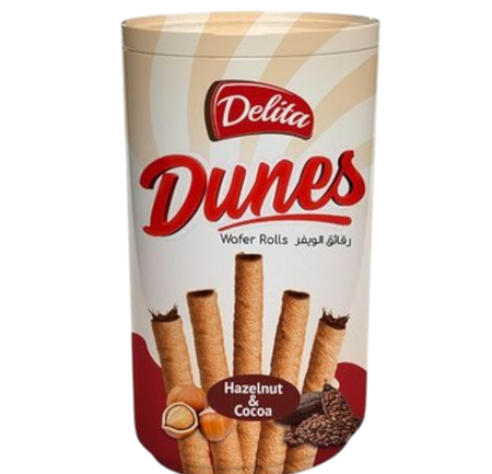 Delita Dunes Vanilla Wafer Rolls, 250g