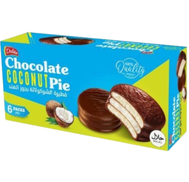 Delita Chocolate Coconut Pie, 6x25g