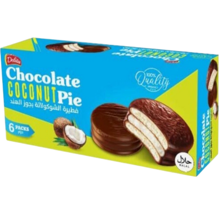 Delita Chocolate Coconut Pie, 6x25g