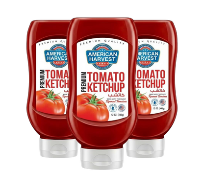 American Harvest Mayonnaise Ketchup & Sauce, 300g+2x340g, 3 Pieces