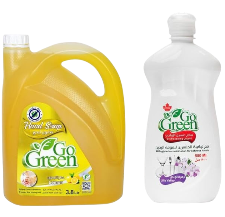 Go Clean Dishwash, 4L + Marvel Degreaser, 500ml